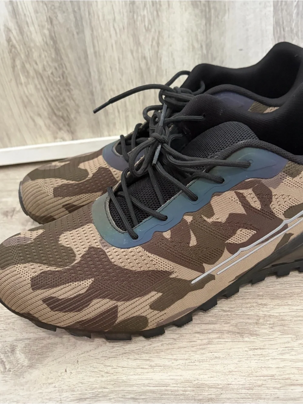 Kricely camouflage trail running shoes Men 48 Hiking Nature Sneaker